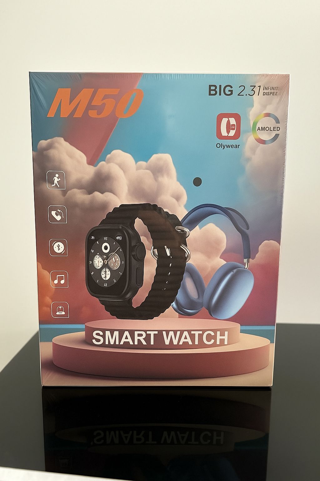 🔹 Smartwatch M50 con Pantalla BIG 2.3” AMOLED